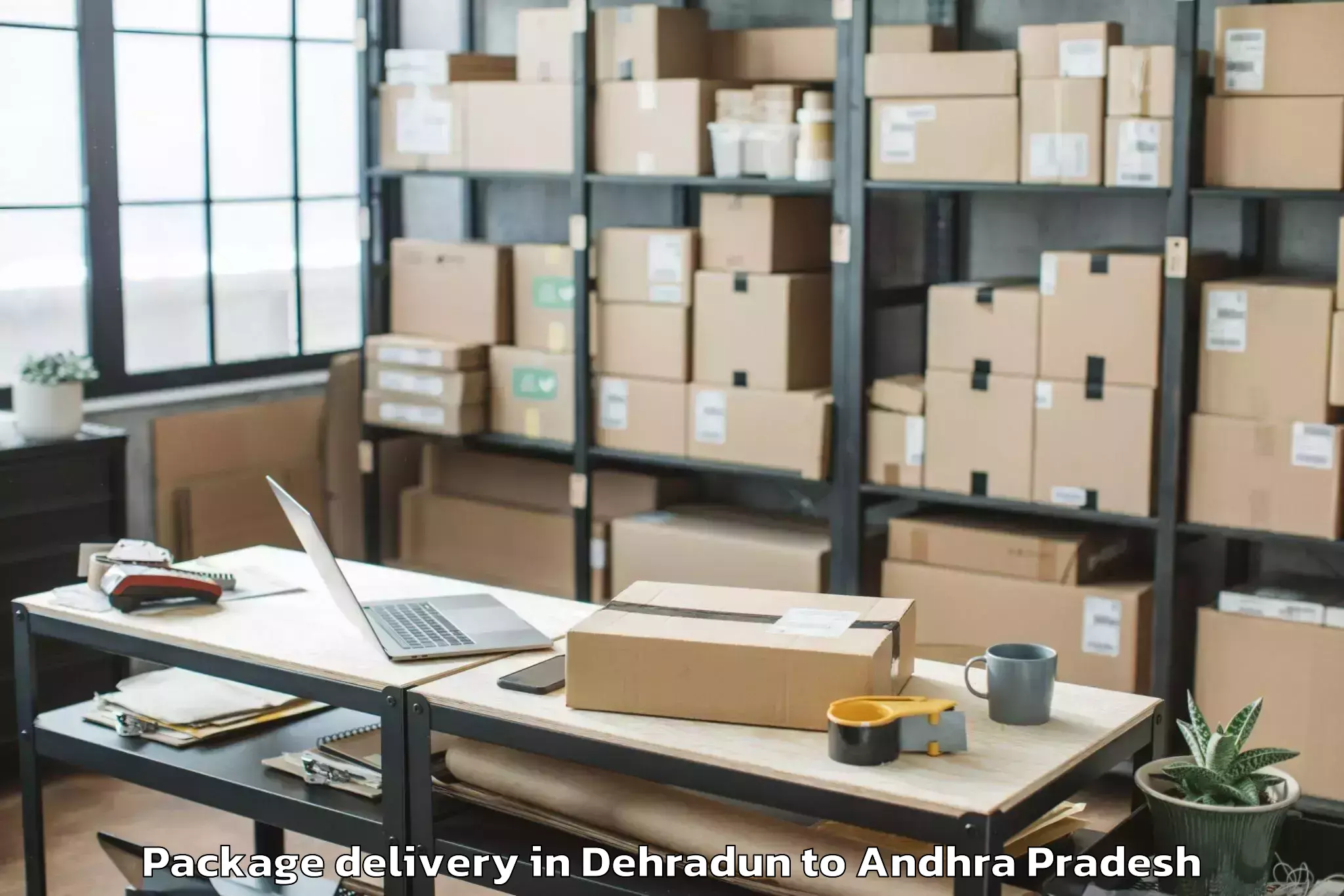 Trusted Dehradun to Addateegala Package Delivery